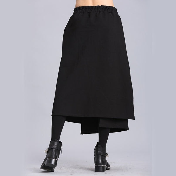 Black Ribbon Half-body Skirt