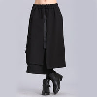 Black Ribbon Half-body Skirt