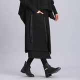 Black Ribbon Half-body Skirt