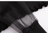 Long Sleeve Solid Color Gauze Sweatshirt