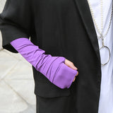 Elastic Finger Arm Sleeve Multicolor Gloves