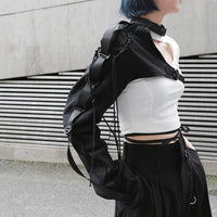 Lapel One-sided Long-sleeved Blouse