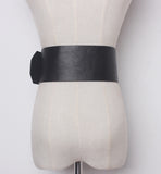 Metal Big Buckle PU Leather Belt