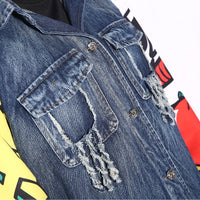 Pop Art Printed Denim Jacket