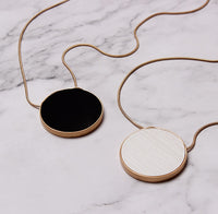 Circle Crystal Pendant Necklace