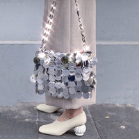 Round Sequins Shining Chain Purse