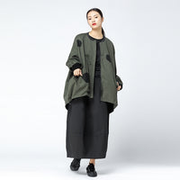 Polka Dot Irregular Coat