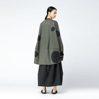 Polka Dot Irregular Coat