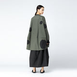 Polka Dot Irregular Coat