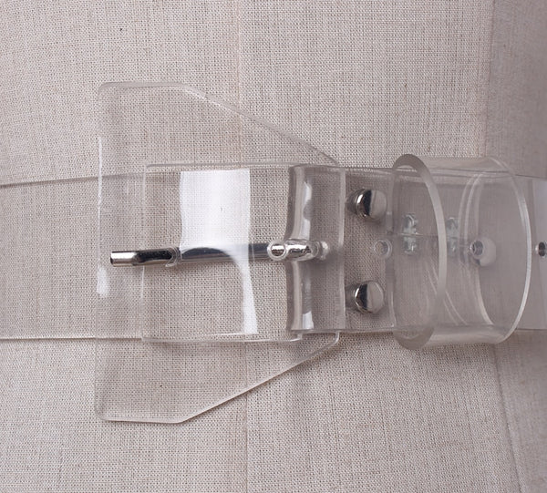 Transparent Plastic Solid Color PVC Belt
