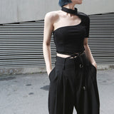 Short Sleeve Backless T-shirt