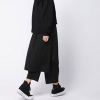 Loose Spliced High Waist Pants