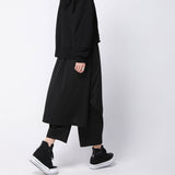Loose Spliced High Waist Pants