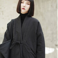 V-collar Bandage Coat