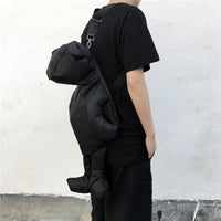 Black Wild Adjustable Shoulder Bag