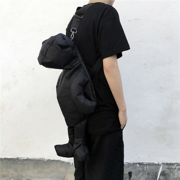 Black Wild Adjustable Shoulder Bag