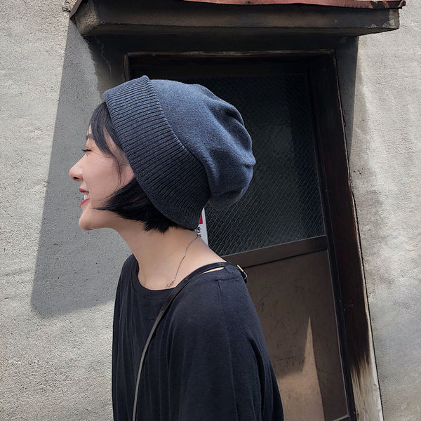 Vintage Soft Korean Thick Knitted Hat