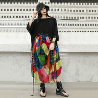 Multicolor Print Chiffon Dress