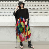 Multicolor Print Chiffon Dress