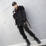Cotton-padded Fur Trimmed Coat