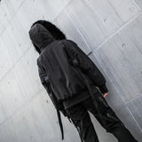 Cotton-padded Fur Trimmed Coat
