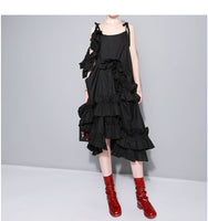 White Multilayer Ruffle Dress