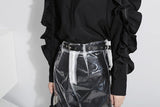 Korean Style Transparent Ankle-length Pants