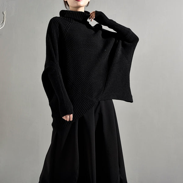 Turtleneck Batwing Sweater