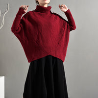 Turtleneck Batwing Sweater