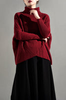 Turtleneck Batwing Sweater