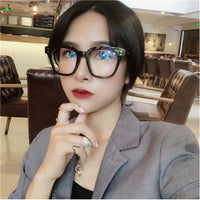 Transparent Leopard Multicolor Big Size Glasses With Hat