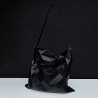 Pu Leather Pleated Stitch Bag
