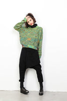 High Waist Split Joint Harem Trousers