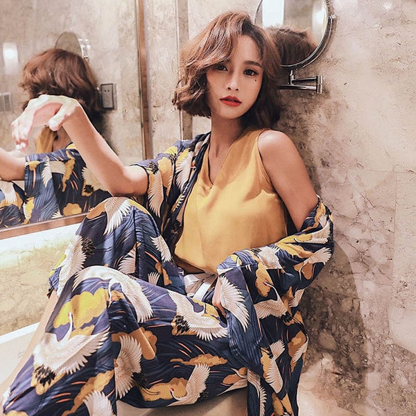 Cotton Satin Floral Printed Sleepwear