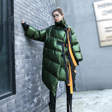 Stad Collar Long Sleeve Cotton-padded Coat