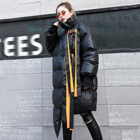 Stad Collar Long Sleeve Cotton-padded Coat