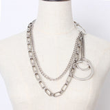 Double Metal Chain Circle Belt