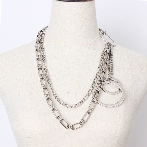 Double Metal Chain Circle Belt