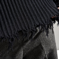 Distressed Knitted Sweater