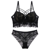 Cotton Brassiere and Lace Panties Lingerie