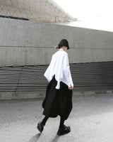 Button Down Split Half-body Skirt