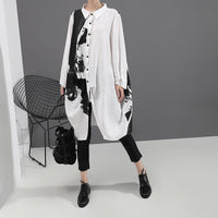 Black White Oversize Dress