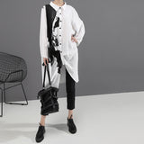 Black White Oversize Dress