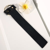 Round Buckle Pu Leather Metal Decorative Bracelet