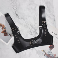Pu Leather Button Brief Belt