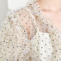 Polka-Dot Mesh Trench