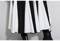 Gray Split Joint Woolen Half-body Skirt