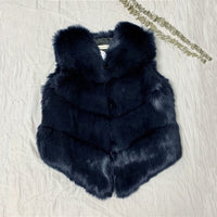 Faux Fur Winter Vest Women Soft Trouching Waist Coats Female Sleeveless Jacket For Ladies 2019 Fashion Fake Fur Outerwear Femme