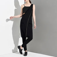 One Shulder Loose Long Pants Jumpsuit