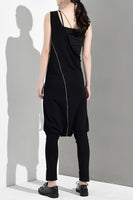 One Shulder Loose Long Pants Jumpsuit